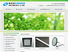 Tablet Screenshot of acusense.com.hk